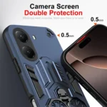 Double-Ring Holder PC Hybrid TPU Phone Case, For Xiaomi Poco X7 Pro - Image 3