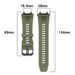 xDfind Solid Color Black Buckle Silicone Watch Band - Image 4