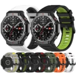 xDfind Two-color Black Buckle Silicone Watch Band - Image 2