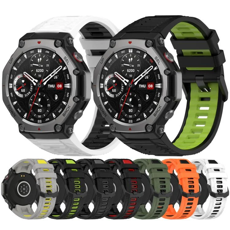 EDA0085063_B1.webp xDfind Two-color Black Buckle Silicone Watch Band - Image 2