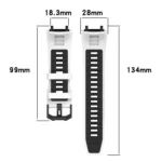xDfind Two-color Black Buckle Silicone Watch Band - Image 4