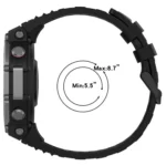xDfind Two-color Black Buckle Silicone Watch Band - Image 5