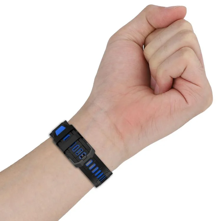 EDA0085063_B5.webp xDfind Two-color Black Buckle Silicone Watch Band - Image 6