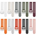 xDfind Silver Buckle Silicone Sport Watch Band - Image 3