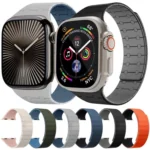 xDfind Contrasting Colors Magnetic Silicone Watch Band, For Apple Watch 42 / 44 / 45 / 46 / 49mm, For Apple Watch 38 / 40 / 41 / S10 42mm - Image 2