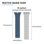 xDfind Contrasting Colors Magnetic Silicone Watch Band, For Apple Watch 42 / 44 / 45 / 46 / 49mm, For Apple Watch 38 / 40 / 41 / S10 42mm - Image 6