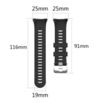 xDfind Twill Solid Color Silicone Watch Band - Image 4