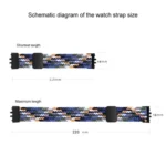 xDfind Magnetic Buckle Nylon Braided Watch Band - Image 4