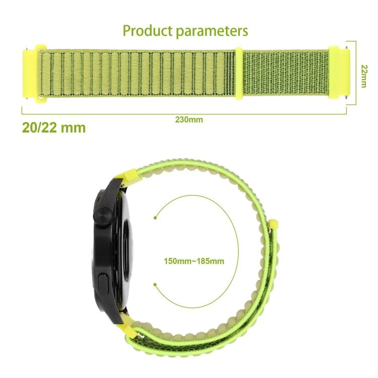 EDA0085217_B2.webp xDfind Wave Texture Nylon Hook and Loop Fastener Watch Band - Image 3