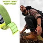 xDfind Wave Texture Nylon Hook and Loop Fastener Watch Band - Image 4