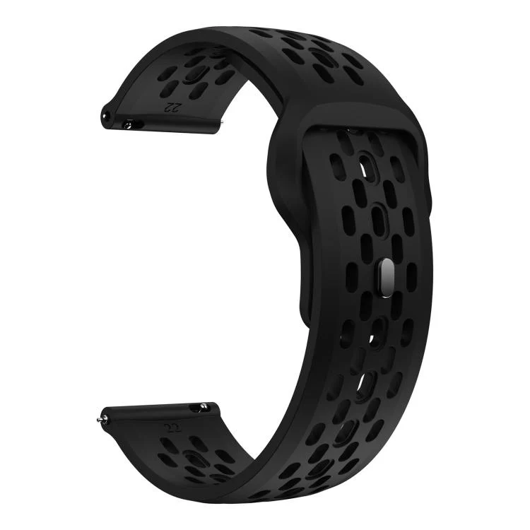 EDA008529001A_1.webp xDfind Flat Head Breathable Hole Black Buckle Silicone Watch Band - Image 8