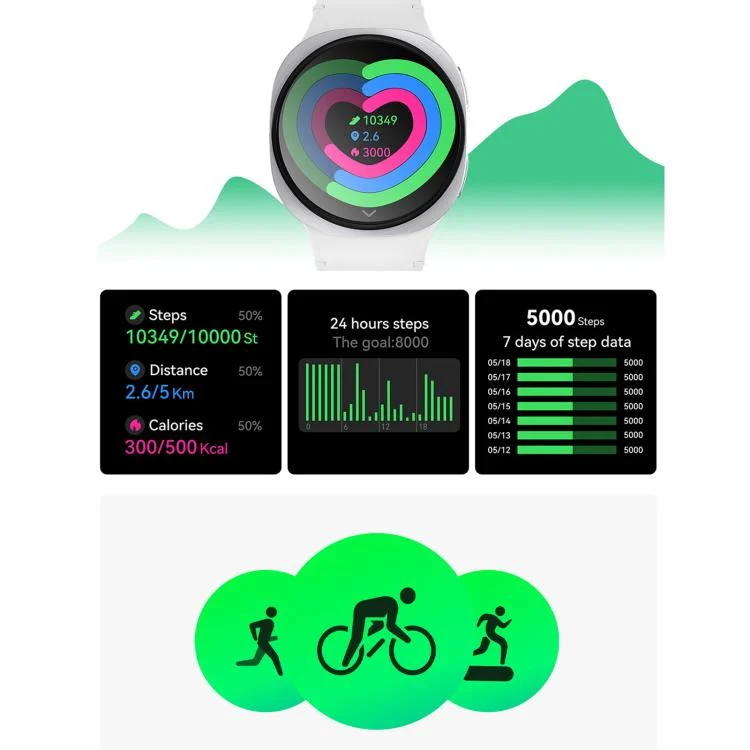 EDA0085458_B5.webp HD8 mini 1.29 inch BT5.4 Sport Smart Watch, Support Bluetooth Call / Sleep / Blood Oxygen / Heart Rate / Blood Pressure Health Monitor - Image 6