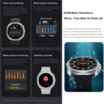 HD8C 1.43 inch BT5.4 Rotate Dial Smart Watch, Support Bluetooth Call / Sleep / Blood Oxygen / Heart Rate / Blood Pressure Health Monitor - Image 11