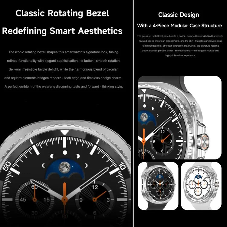 EDA0085460_B2.webp HD8C 1.43 inch BT5.4 Rotate Dial Smart Watch, Support Bluetooth Call / Sleep / Blood Oxygen / Heart Rate / Blood Pressure Health Monitor - Image 3