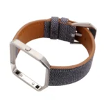For Fitbit Blaze Cowboy Texture Genuine Leather Replacement Strap Watchband - Image 4