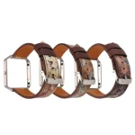 For Fitbit Blaze Retro Flowers Series Leather Replacement Strap Watchband - Image 2