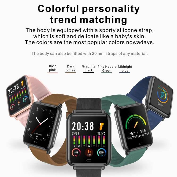 EDA00973401_B4.webp Q9T 1.3 inch TFT Touch Screen Dual-mode Bluetooth Smart Watch, Support Body Temperature Detection / Blood Oxygen Monitor / Blood Pressure Monitor - Image 5