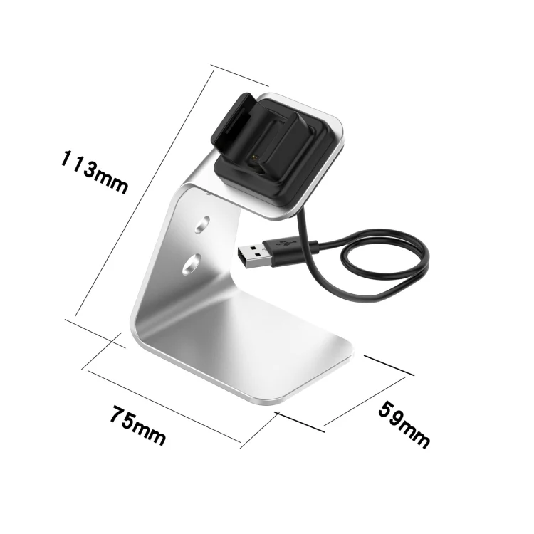 EDA00978901A_2.webp For Fitbit Charge 4 / 3 / 3 SE Universal Aluminum Alloy Charger Holder with Chip Protection, Support Fast Charging - Image 4