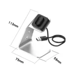 For Fitbit Inspire / Inspire HR / Ace 2 Universal Aluminum Alloy Charger Holder with Chip Protection, Support Fast Charging - Image 4