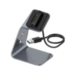 For Fitbit Inspire 2 Aluminum Alloy Charger Holder with Chip Protection, Support Fast Charging