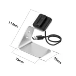 For Fitbit Inspire 2 Aluminum Alloy Charger Holder with Chip Protection, Support Fast Charging - Image 4