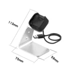 For Fitbit Versa / Versa Lite / Versa SE Universal Aluminum Alloy Charger Holder with Chip Protection, Support Fast Charging - Image 4
