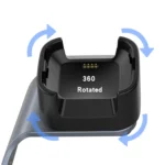 For Fitbit Versa / Versa Lite / Versa SE Universal Aluminum Alloy Charger Holder with Chip Protection, Support Fast Charging - Image 9
