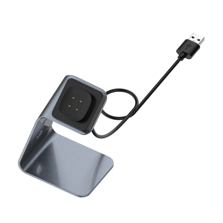 EDA00980601A_1.webp For Fitbit Versa 3 / Fitbit Sence Aluminum Alloy Charger Holder with Chip Protection, Support Fast Charging - Image 3