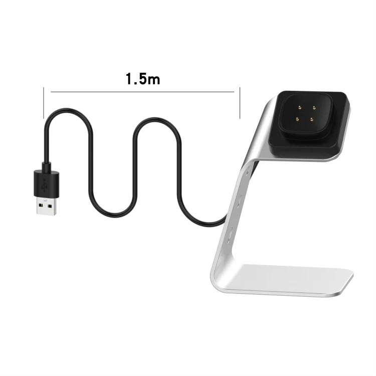 EDA00980601A_3.webp For Fitbit Versa 3 / Fitbit Sence Aluminum Alloy Charger Holder with Chip Protection, Support Fast Charging - Image 5