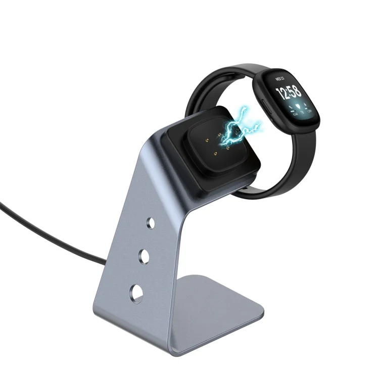 EDA00980601A_8.webp For Fitbit Versa 3 / Fitbit Sence Aluminum Alloy Charger Holder with Chip Protection, Support Fast Charging - Image 10