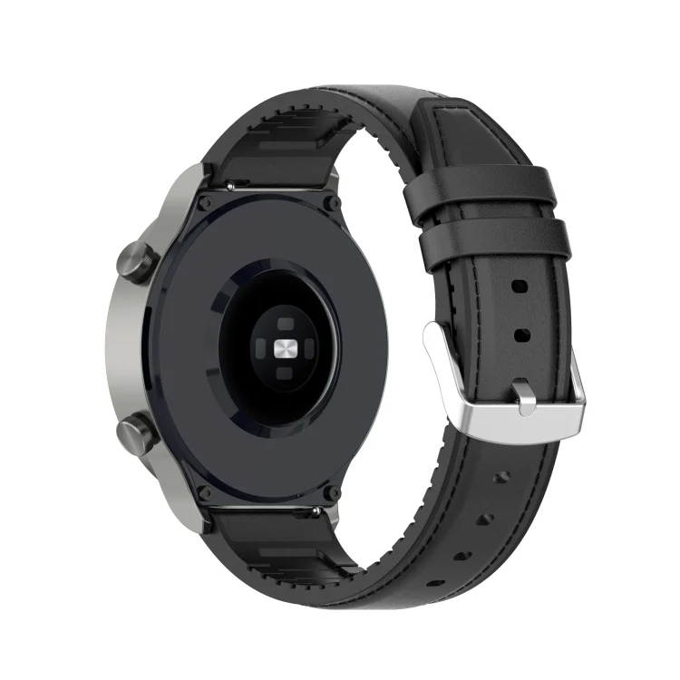 EDA00986101A_4.webp 22mm Silicone Leather Replacement Strap Watchband for Huawei Watch GT 2 Pro - Image 10