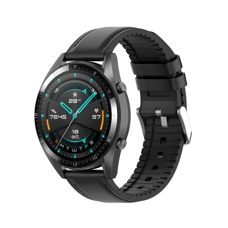 EDA00987801A_3.webp 20mm Silicone Leather Replacement Strap Watchband for Huawei Watch GT 2 42mm - Image 9