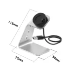 For Garmin Forerunner 745 / Venu Sq / Fenix 6 Universal Aluminum Alloy Magnetic Charger Holder with Chip Protection, Support Fast Charging - Image 4