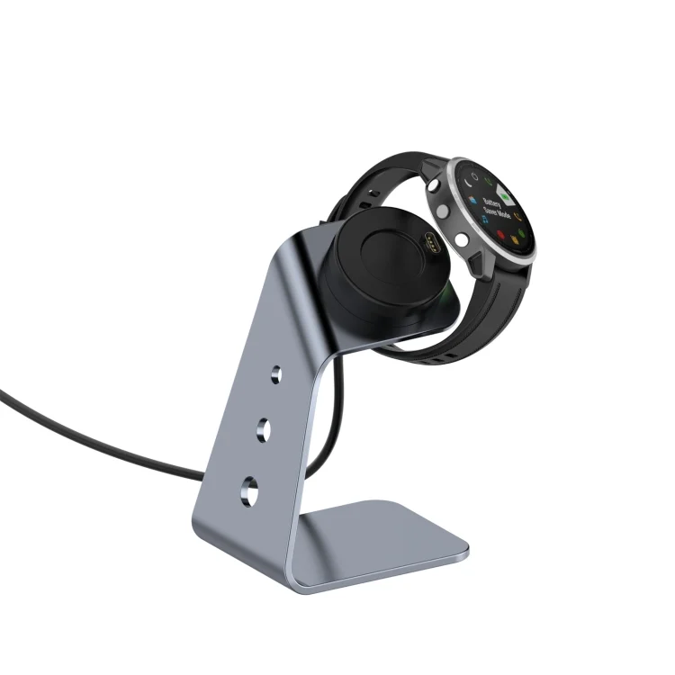 EDA00988101A_8.webp For Garmin Forerunner 745 / Venu Sq / Fenix 6 Universal Aluminum Alloy Magnetic Charger Holder with Chip Protection, Support Fast Charging - Image 10