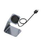 For Garmin Forerunner 745 / Venu Sq / Fenix 6 Universal Aluminum Alloy Magnetic Charger Holder with Chip Protection, Support Fast Charging