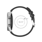 22mm Silicone Leather Replacement Strap Watchband for Samsung Galaxy Watch 3 45mm - Image 3