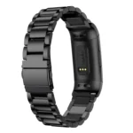 Three Beads Slingshot Buckle Solid Stainless Steel Watch Band for Fitbit Charge 4 - Image 5