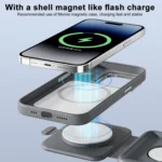 MOMAX UD30 Q.Mag Go 2 in 1 Foldable Magsafe Magnetic Wireless Charger - Image 7
