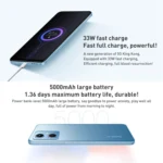 Dual Back Cameras, 5000mAh Battery, Side Fingerprint Identification, 6.67 inch MIUI 13 Qualcomm Snapdragon 4 Gen1 Octa Core up to 2.0GHz, Network: 5G, Dual SIM, IR, Not Support Google Play - Image 5