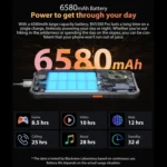 IP68/IP69K/MIL-STD-810H, Face Unlock, 6580mAh Battery, 6.1 inch Android 12 MTK6765 Helio P35 Octa Core up to 2.3GHz, Network: 4G, OTG, NFC, Dual SIM - Image 3