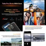 IP68/IP69K/MIL-STD-810H, Face Unlock, 6580mAh Battery, 6.1 inch Android 12 MTK6765 Helio P35 Octa Core up to 2.3GHz, Network: 4G, OTG, NFC, Dual SIM - Image 4