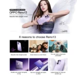 OPPO Reno13 AI Phone, 12GB+512GB, Screen Fingerprint, 6.59 inch ColorOS 15.0 Dimensity 8350 Octa Core, NFC, OTG, Network: 5G - Image 2