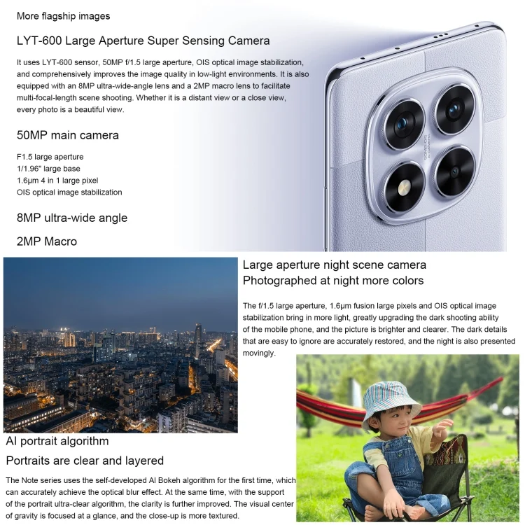 MPH2784_B7.webp Xiaomi Redmi Note 14 Pro, 12GB+512GB, 6.67 inch Xiaomi HyperOS Mediatek Dimensity 7300-Ultra Octa Core, NFC, Network: 5G - Image 8