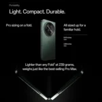 OnePlus Open 5G EU Vesion, 16GB+512GB, Side Fingerprint, 7.82 inch + 6.31 inch OxygenOS 13.2 Android 13 Qualcomm Snapdragon  8 Gen 2 Octa Core, NFC, Network: 5G - Image 4