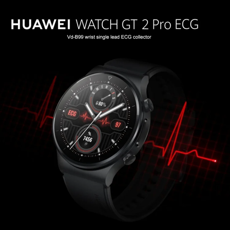 MPH5301B_6.webp HUAWEI WATCH GT 2 Pro ECG Ver. Bluetooth Fitness Tracker Smart Watch 46mm Wristband, Kirin A1 Chip, Support GPS / ECG Monitoring - Image 7