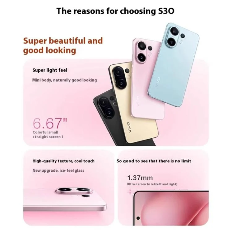 MPH5420_B2.webp vivo S30, 12GB+256GB, Screen Fingerprint, 6.67 inch Android 15 Snapdragon 7 Gen 4 Octa Core, OTG, NFC, Network: 5G, Support Google Play - Image 3