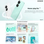 Honor Play10C, 4GB+128GB, Side Fingerprint, 6.61 inch MagicOS 9.0 Android 15 Dimensity 6300 Octa Core, Network: 5G, OTG - Image 2