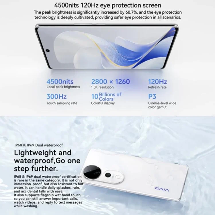 MPH5834_B3.webp vivo S19 Pro, 8GB+256GB, Face ID / Screen Fingerprint Identification,  6.78 inch Android 14 Dimensity 9200+ Octa Core, OTG, NFC, Network: 5G - Image 4