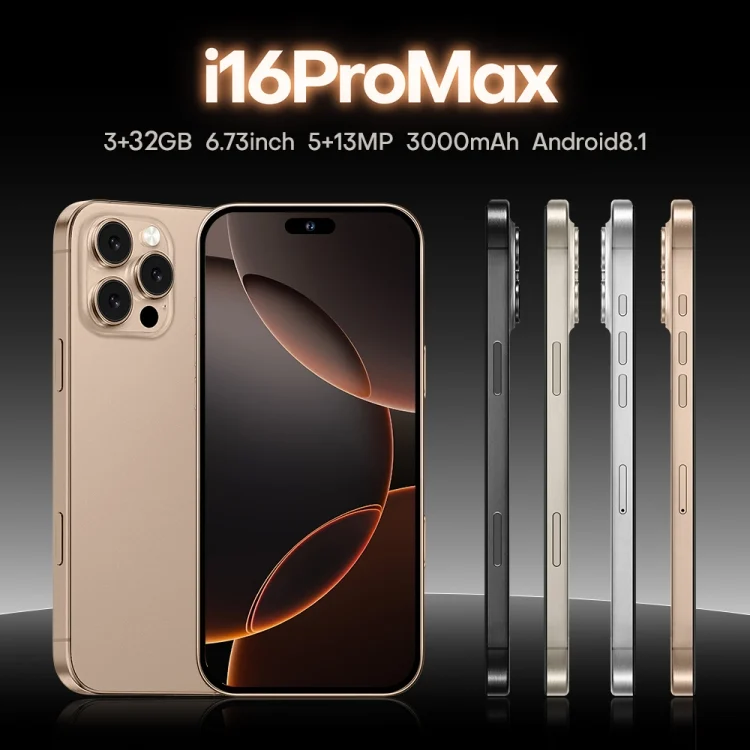 MPH7360_B1.webp i16 Pro Max / A08, 3GB+32GB, 6.73 inch Screen, Face Identification, Android 8.1 MTK6753 Octa Core, Network: 3G, Dual SIM, AU Plug - Image 2