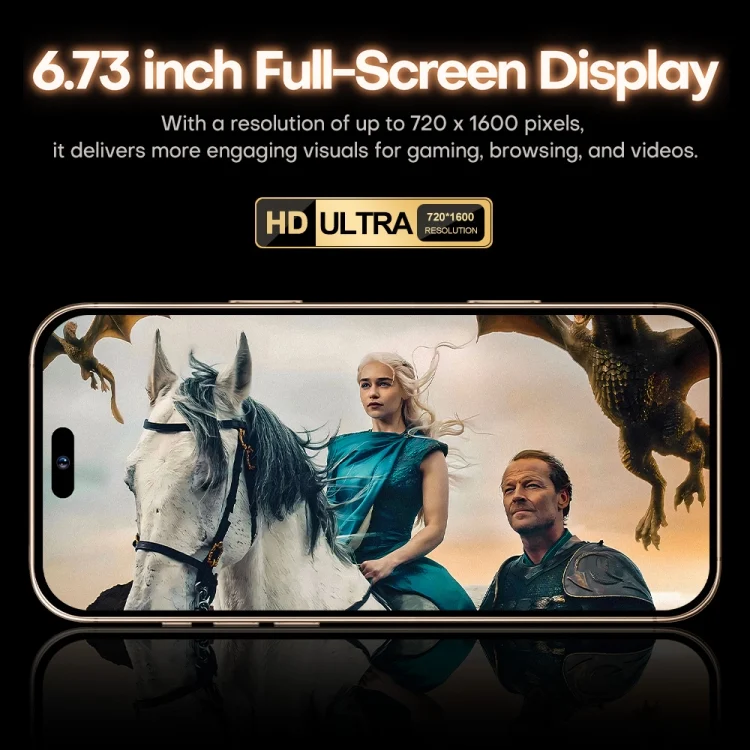 MPH7360_B4.webp i16 Pro Max / A08, 3GB+32GB, 6.73 inch Screen, Face Identification, Android 8.1 MTK6753 Octa Core, Network: 3G, Dual SIM, AU Plug - Image 5
